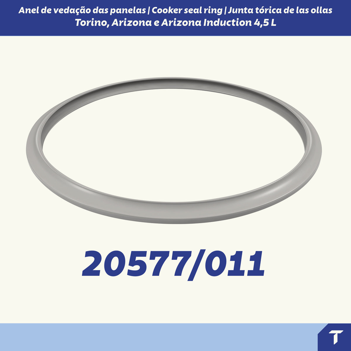 Panela de Pressão Arizona em Alumínio com Revestimento Interno e Externo em Antiaderente Starflon Max Vermelho 20 cm 4,5 L