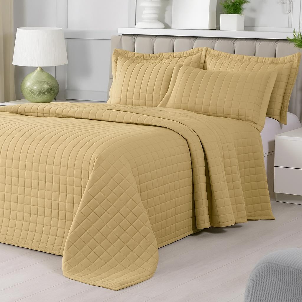 Cobre Leito Toque Aveludado Percal 400 Fios com Porta-Travesseiro – Solteiro, Casal, Queen e King