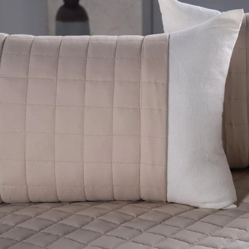 Kit Peseira Queen Copacabana 5 Peças – Percal 300 Fios Acetinado • Almofadas Cheias • Toque Macio